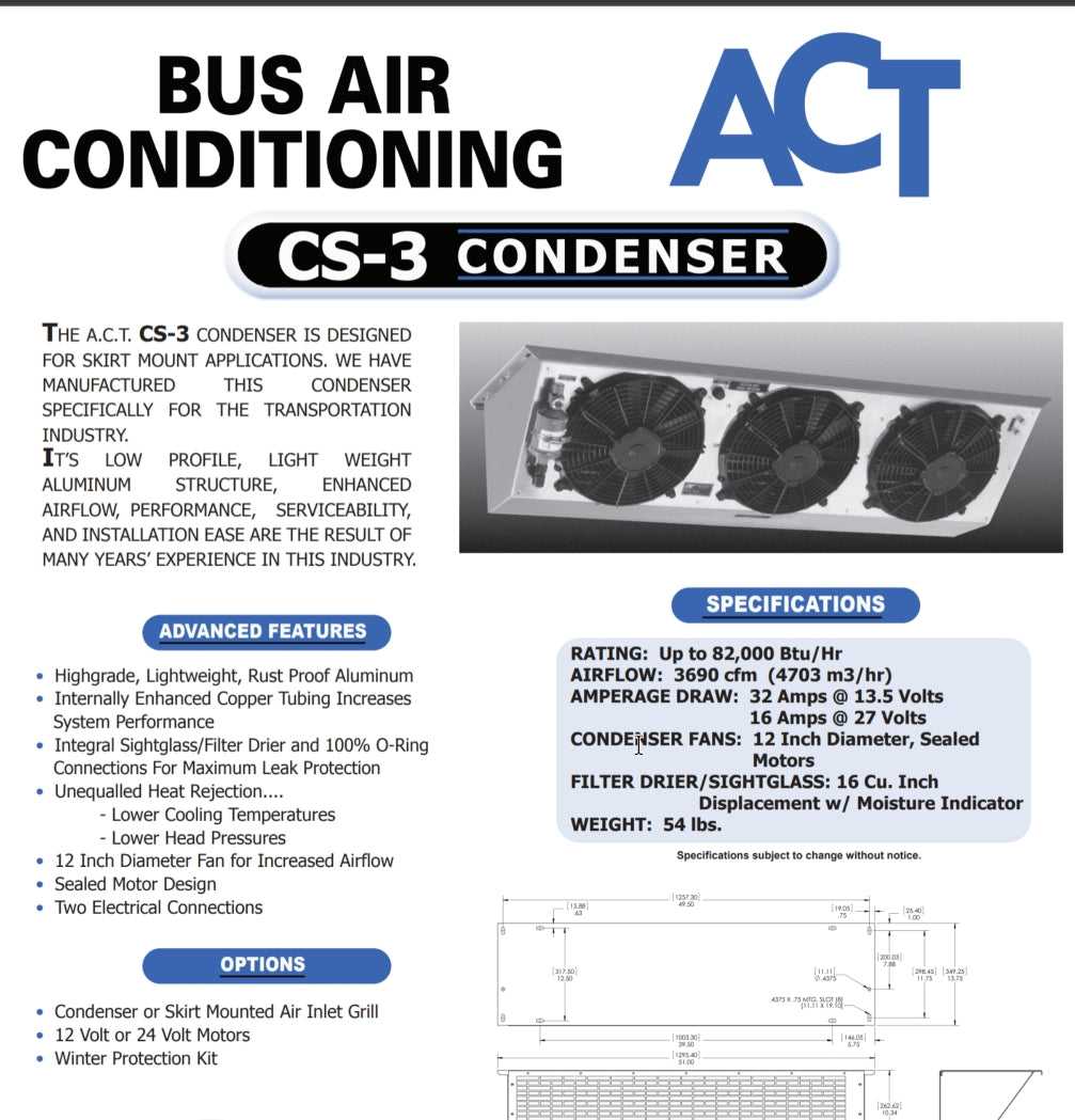 O2COOL, 302-025 CONDENSADOR CS3 (PARRILLA NEGRA) LLAME PARA CONSULTAR ENVÍO Y DISPONIBILIDAD