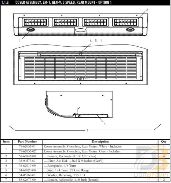 SOLAR, 58-62042-00 LV2462-A REJILLA GEN V, 8X3