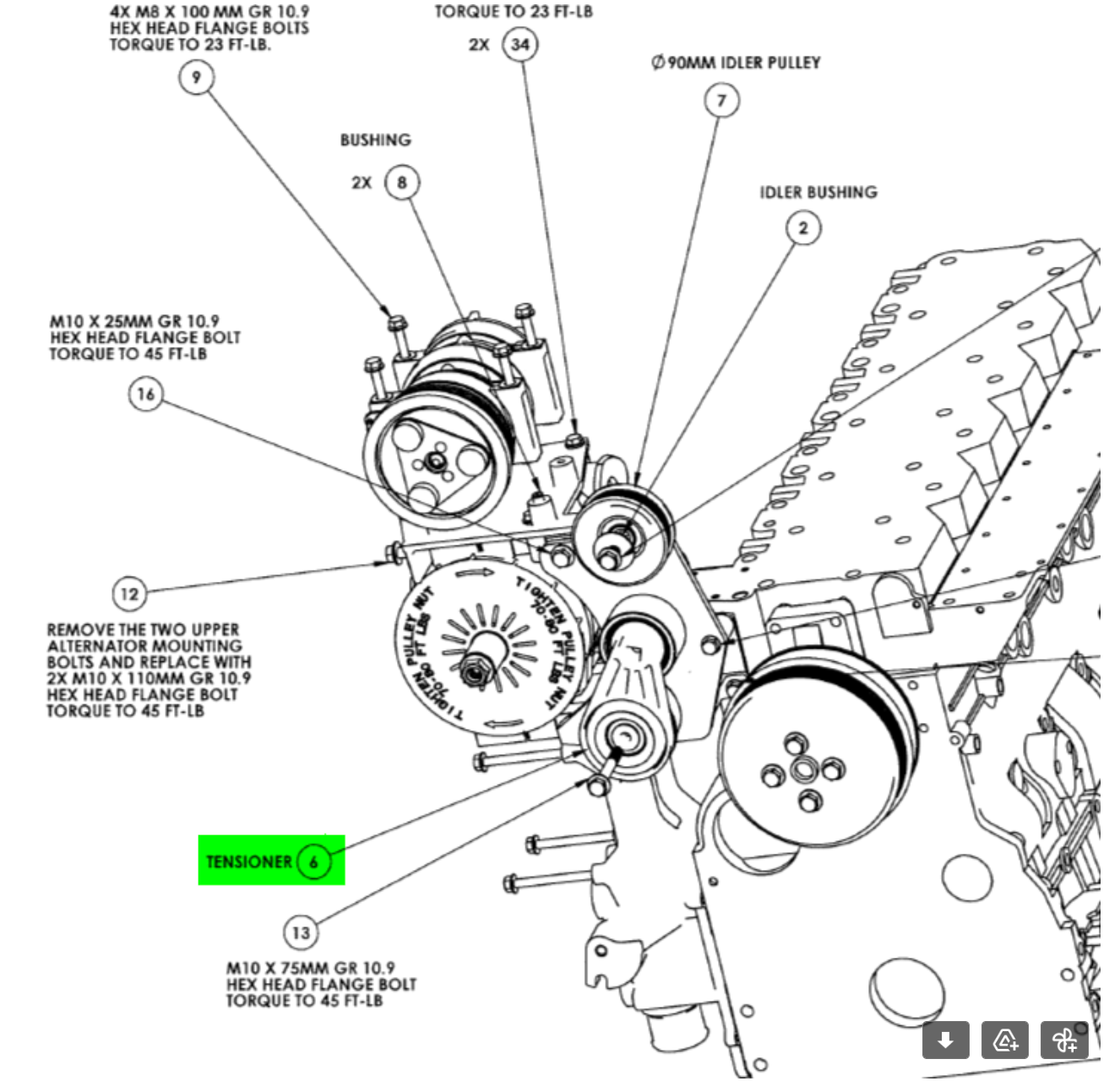 TRANS/AIRE, 711096 ROTACIÓN CW, 276 PULGADAS-LBS