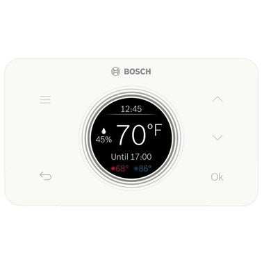 Bosco, 8733952994 = Termostato Programable BCC50 Control Conectado 24 Voltios 2 Etapas 7 Días Compatible con Google y Alexa = Bosch