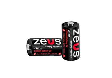 Productos de baterías Zeus, Batería Zeus: Batería CR123A, única