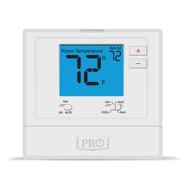 Pro1Iaq, T721 = Termostato 24 voltios 2 calefacción/1 frío Bomba de calor 1 calefacción/1 frío Convencional No programable Blanco 41-95 grados Fahrenheit Pantalla digital de 4 pulgadas = Pro1Iaq