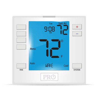 Pro1Iaq, T755 = Termostato 24 voltios 3 calefacción/2 frío Bomba de calor 2 calefacción/2 frío Convencional 5/2 días o no programable Blanco 41-95 grados Fahrenheit Pantalla digital de 6 pulgadas = Pro1Iaq