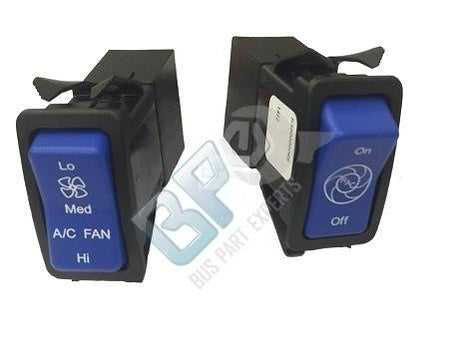 RAC, (consultar disponibilidad) 81502009 AIRE ACONDICIONADO RIFLED DOBLE INTERRUPTOR A/C C2 AZUL CON ARNÉS